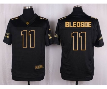 nike nfl jerseys new england patriots #11 bledsoe black gold collection[Elite][bledsoe]