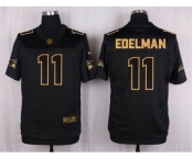 nike nfl jerseys new england patriots #11 edelman black gold collection[Elite][edelman]