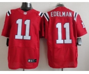 nike nfl jerseys new england patriots #11 edelman red[Elite]