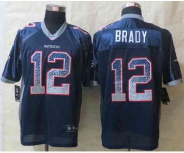 nike nfl jerseys new england patriots #12 brady blue[Elite drift fashion]