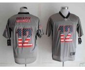 nike nfl jerseys new england patriots #12 brady grey[Elite USA flag fashion shadow]