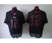 nike nfl jerseys new england patriots #12 tom brady black[Elite lights out]