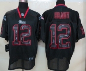 nike nfl jerseys new england patriots #12 tom brady black[Elite united sideline]