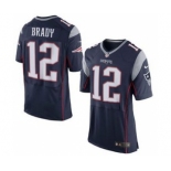 nike nfl jerseys new england patriots #12 tom brady blue[2015 New Elite]