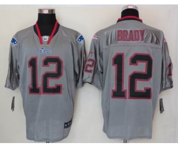 nike nfl jerseys new england patriots #12 tom brady grey[Elite lights out]