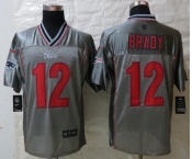 nike nfl jerseys new england patriots #12 tom brady grey[Elite vapor]