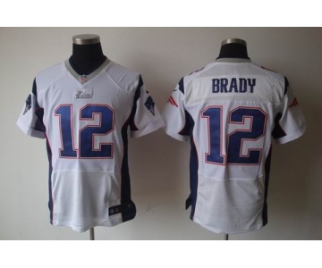 nike nfl jerseys new england patriots #12 tom brady white[elite]