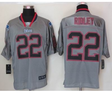 nike nfl jerseys new england patriots #22 stevan ridley grey[Elite lights out]