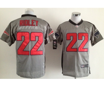 nike nfl jerseys new england patriots #22 stevan ridley grey[Elite shadow]