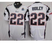 nike nfl jerseys new england patriots #22 stevan ridley white[Elite 50th Patch]