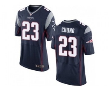 nike nfl jerseys new england patriots #23 patrick chung blue[2015 new Elite]