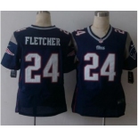 nike nfl jerseys new england patriots #24 fletcher blue[Elite][fletcher]