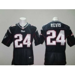 nike nfl jerseys new england patriots #24 revis blue[Elite]