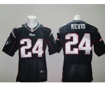 nike nfl jerseys new england patriots #24 revis blue[Elite]