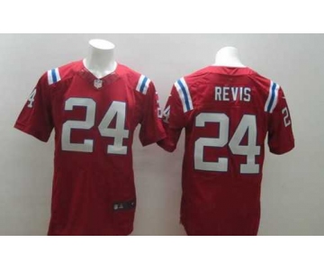 nike nfl jerseys new england patriots #24 revis red[Elite]