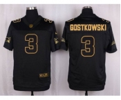 nike nfl jerseys new england patriots #3 gostkowski black gold collection[Elite]