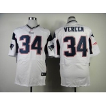 nike nfl jerseys new england patriots #34 shane vereen white[Elite]