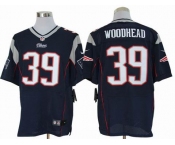 nike nfl jerseys new england patriots #39 woodhead blue[Elite]