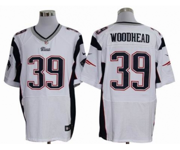 nike nfl jerseys new england patriots #39 woodhead white[Elite]