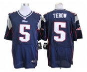 nike nfl jerseys new england patriots #5 tebow blue[Elite]