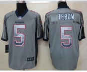 nike nfl jerseys new england patriots #5 tebow grey[Elite drift fashion]