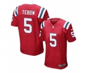 nike nfl jerseys new england patriots #5 tebow red[Elite]