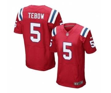 nike nfl jerseys new england patriots #5 tebow red[Elite]