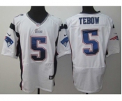 nike nfl jerseys new england patriots #5 tebow white[Elite]