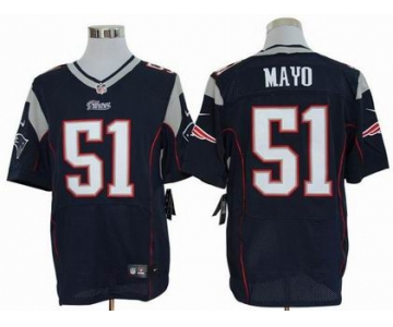 nike nfl jerseys new england patriots #51 jerod mayo blue[Elite]