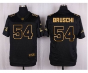 nike nfl jerseys new england patriots #54 bruschi black gold collection[Elite][bruschi]