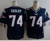 nike nfl jerseys new england patriots #74 easley blue[Elite]