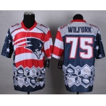 nike nfl jerseys new england patriots #75 wilfork [Elite Style Noble Fashion]