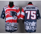 nike nfl jerseys new england patriots #75 wilfork [Elite Style Noble Fashion]