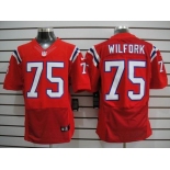 nike nfl jerseys new england patriots #75 wilfork red[Elite]