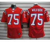 nike nfl jerseys new england patriots #75 wilfork red[Elite]