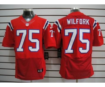 nike nfl jerseys new england patriots #75 wilfork red[Elite]