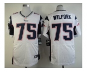 nike nfl jerseys new england patriots #75 wilfork white[Elite]