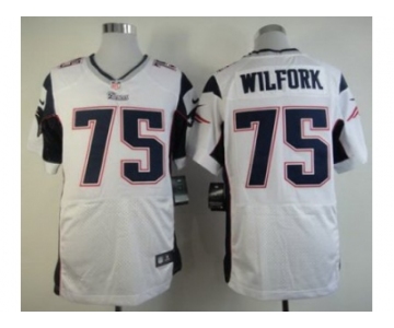 nike nfl jerseys new england patriots #75 wilfork white[Elite]