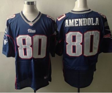 nike nfl jerseys new england patriots #80 amendola blue[Elite]