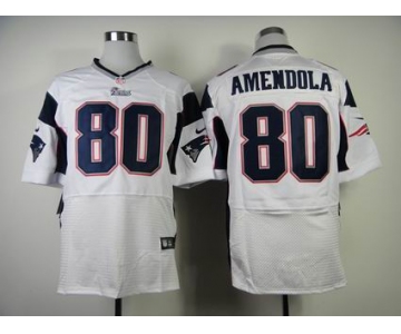 nike nfl jerseys new england patriots #80 amendola white[Elite]