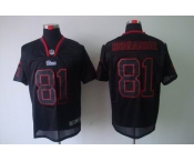 nike nfl jerseys new england patriots #81 hernandez black[Elite lights out]