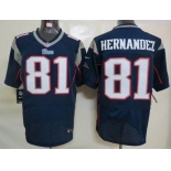 nike nfl jerseys new england patriots #81 hernandez blue[Elite]