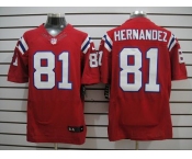 nike nfl jerseys new england patriots #81 hernandez red [Elite Jersey]