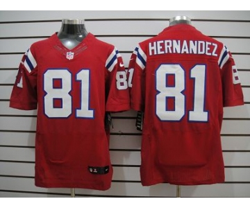 nike nfl jerseys new england patriots #81 hernandez red [Elite Jersey]