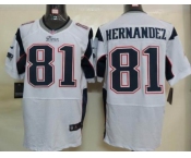 nike nfl jerseys new england patriots #81 hernandez white[Elite]