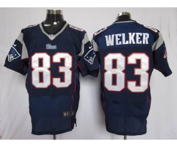 nike nfl jerseys new england patriots #83 welker blue[Elite]