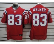 nike nfl jerseys new england patriots #83 welker red [Elite Jersey]