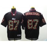 nike nfl jerseys new england patriots #87 gronkowski black[Elite Camo Fashion]