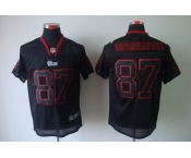 nike nfl jerseys new england patriots #87 gronkowski black[Elite lights out]