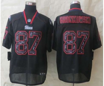 nike nfl jerseys new england patriots #87 gronkowski black[Elite united sideline]